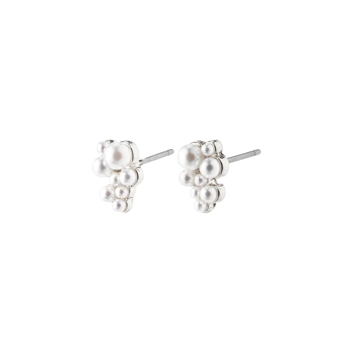 women's personalized earrings-Relando Silver Plated Studs