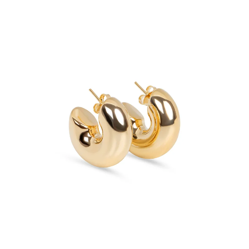 women's oversized hoop earrings-THE HAILEY HOOPS